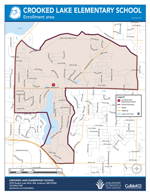 Crooked Lake enrollment area map 